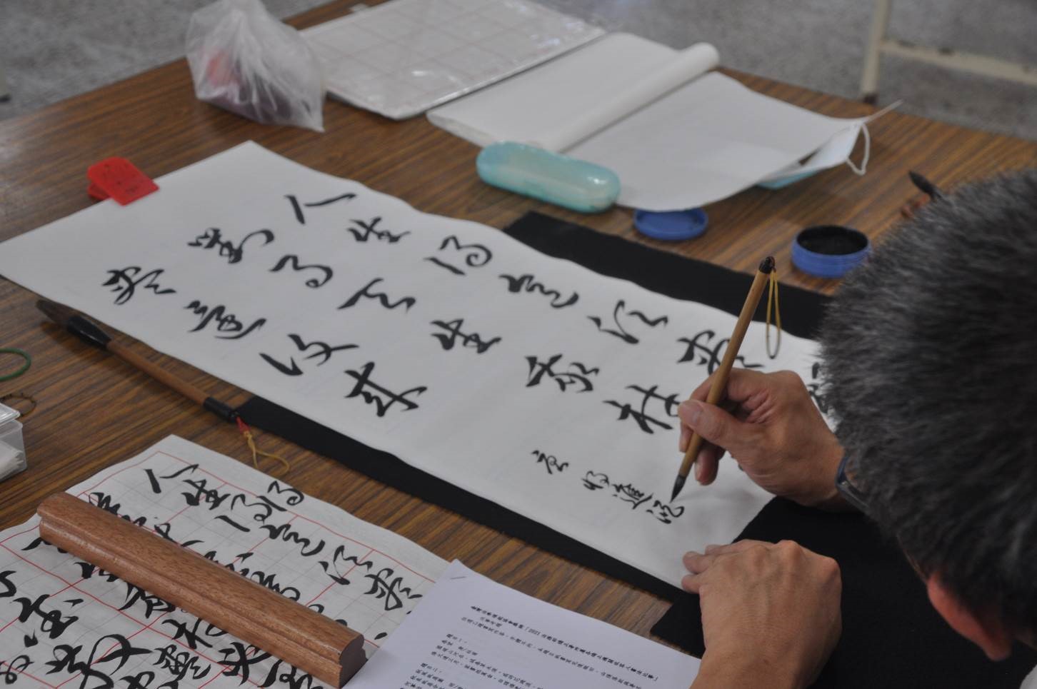 參賽者現場書寫2