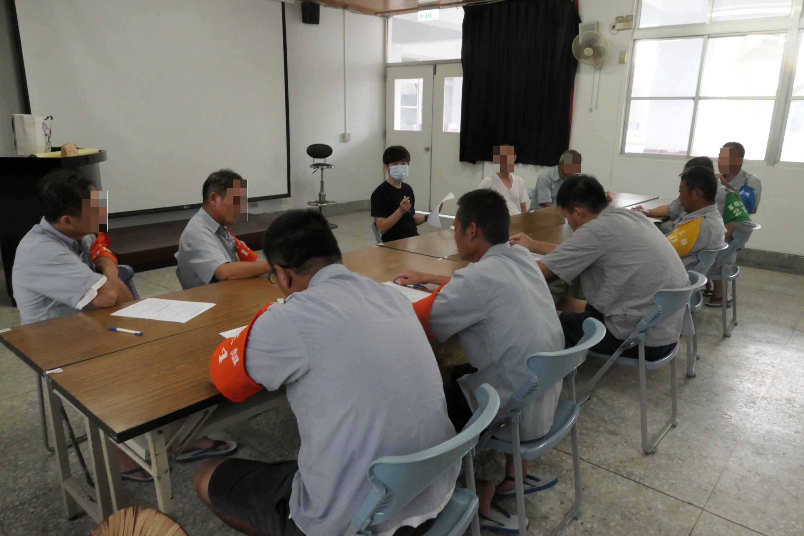 0831心理師於役男隊部辦理家庭關係探索成長團體輔導課程